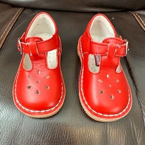 L’amour Mary Jane toddler red leather size 5